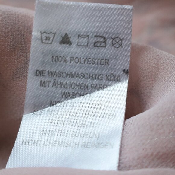 MAISON D'AMELIE Size Small Sleeveless Blouse Career Top Blush Pink floral - Picture 9 of 9